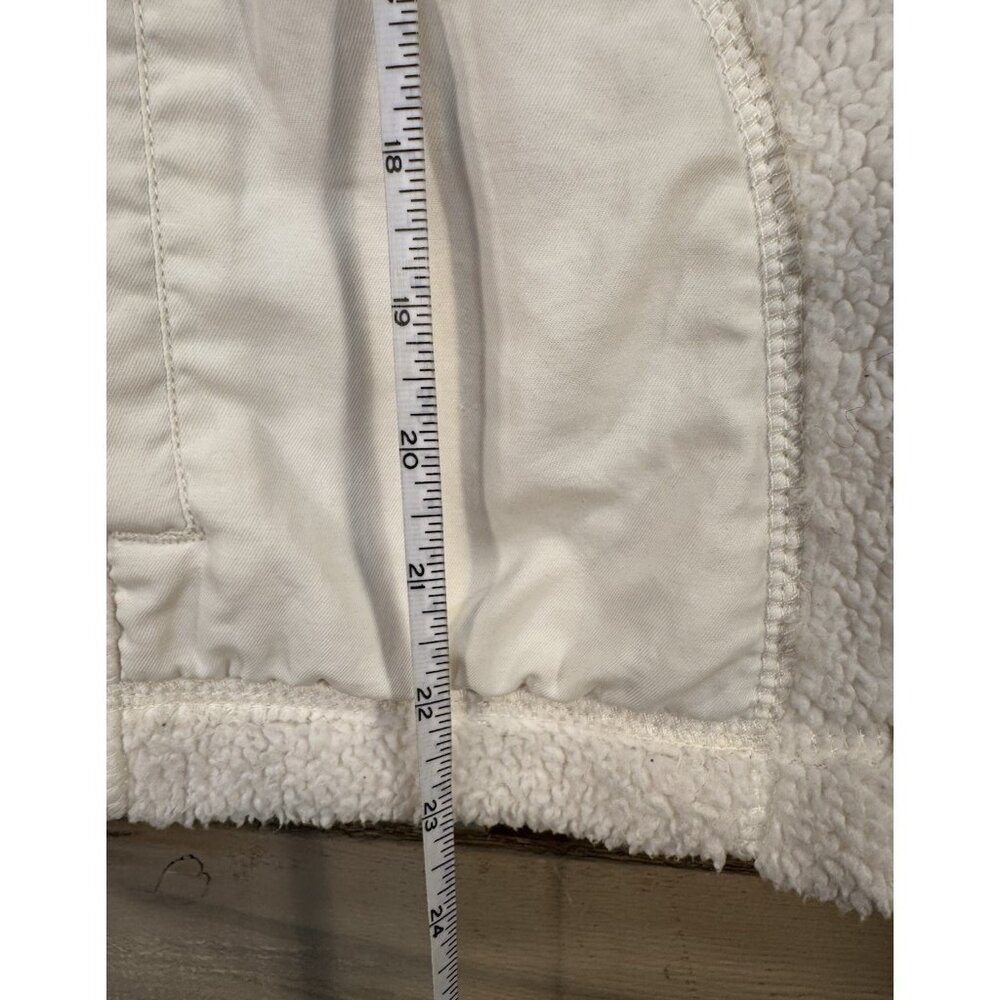 Faded-Glory Women's White Fleece Zipper Sweater Jacket Size M - Picture 11 of 14
